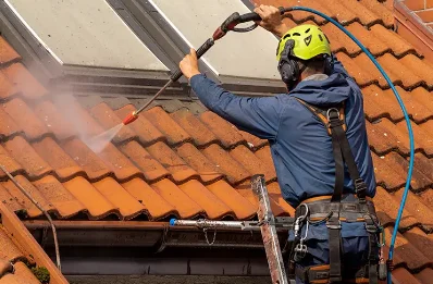 Démoussage et hydrofuge de toiture à Leyme